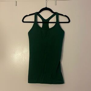 LULULEMON Green Ribbed Tank (Size 6)